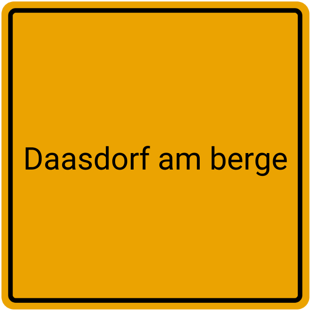 Meldebestätigung Daasdorf am Berge